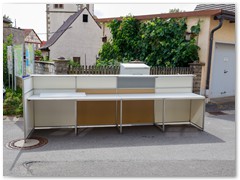 Unsere Weintheke - hoffentlich das letzte mal im Einsatz