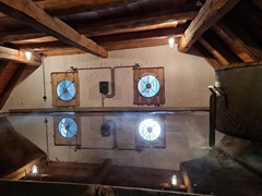 Der fertige Sud zur Abkühlung im Kühlschiff
